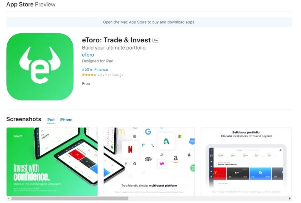 etoro eToro крипто